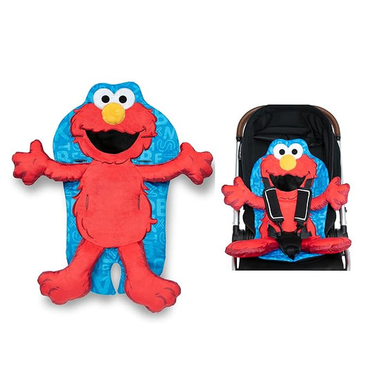 Sesame Street Elmo Stroller Seat Pad by Delta Children - Universal Stroller Seat Cushion/Liner for Infants and Toddlers - Machine Washable, Red