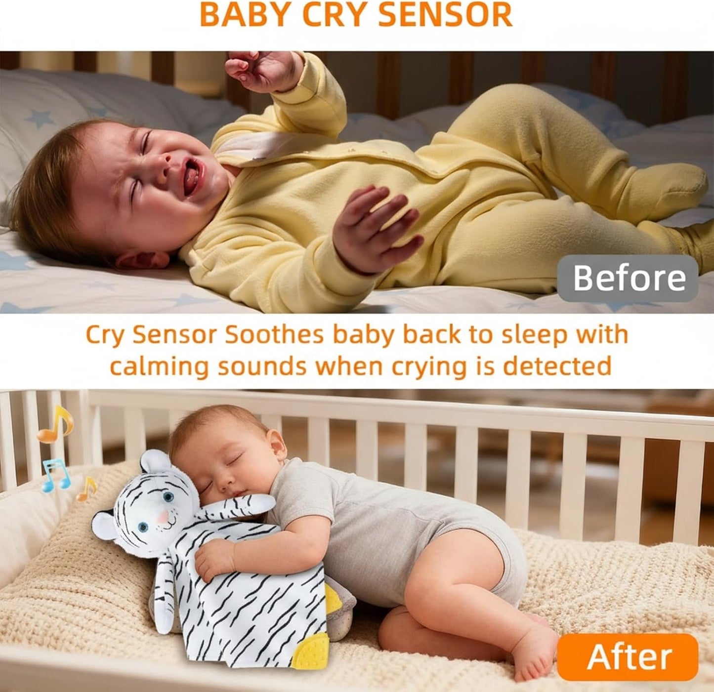 BEREST Unicorn Baby Sleep Soother 4-in-1 Sound Machine with Heartbeat & White Noise|Security Blanket & Pacifier Holder|Soothing Plush Toy for Newborns|Perfect Baby Registry Essential