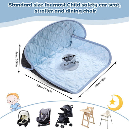 2 Pack Winter Car Seat Protector for Potty Training Piddle Pads Waterproof Carseat Protector for Baby Infant Toddler Machine Washable Liner for Child Safety Car Seat Stroller Dinner Chair (Black)