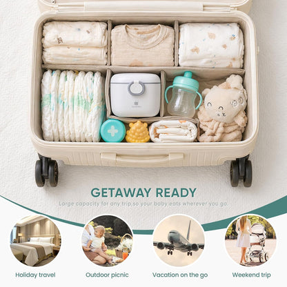 Termichy Baby Formula Dispenser, Portable Formula Dispenser Container with Scoop and Carry Handle for Travel Outdoor Activities for Baby Infant, 500ml