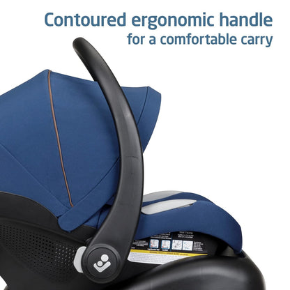 Maxi-Cosi Mico Luxe Infant Car Seat with Base, Rear Facing Car Seat for Babies, Baby Carseat 4-30 lbs, Baby Car Seats, Infant Car Seats, New Hope Tan