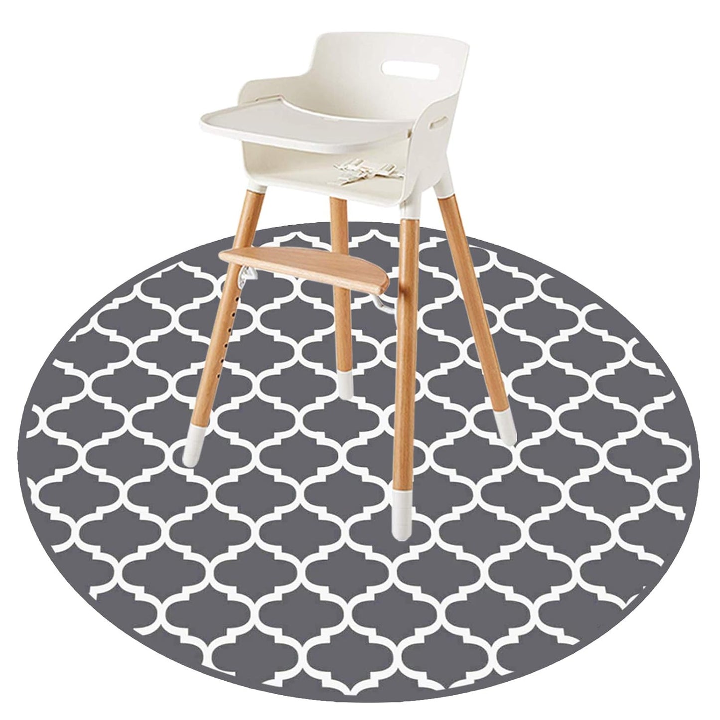 Splat Mat for Under High Chair/Arts/Crafts by CLCROBD, 51" Baby Anti-Slip Food Splash and Spill Mat for Eating Mess, Waterproof Floor Protector and Table Cloth