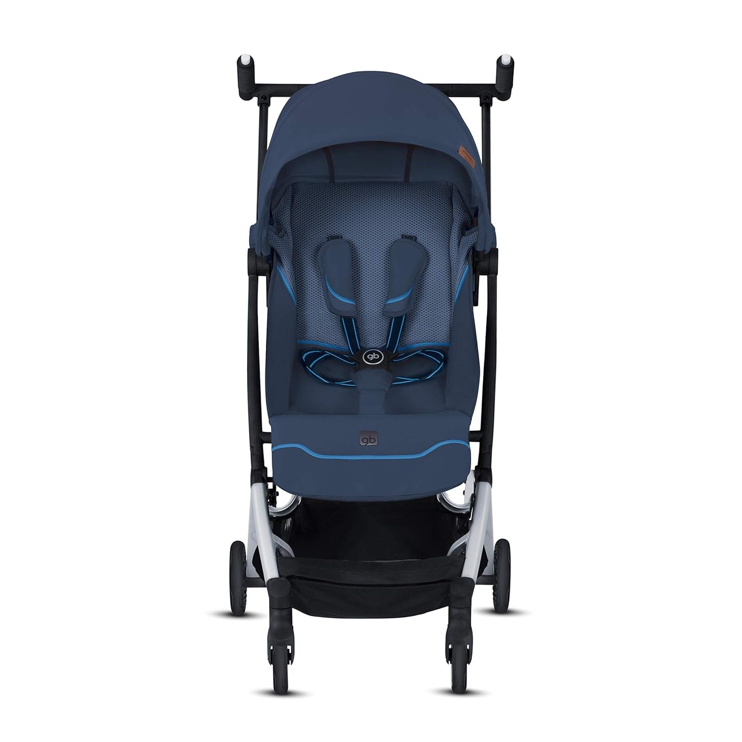 gb Pockit+ All-Terrain, Ultra Compact Lightweight Travel Stroller with Canopy and Reclining Seat in Velvet Black