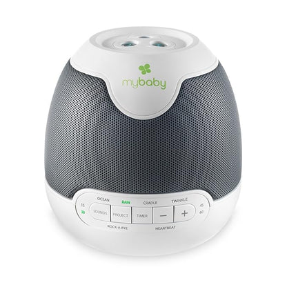 MyBaby Lullaby Sound Machine & Projector – Baby Sleep Machine Plays 6 Sounds & Lullabies, Projects Soothing Images - Auto-Off Timer, Adjustable Volume, Great for Baby Registry and Baby Shower Gifts
