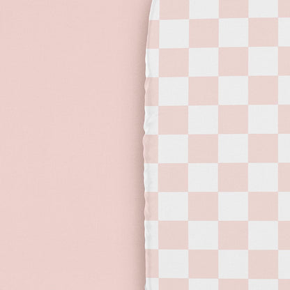 Sweet Jojo Designs 2-Piece Baby Bassinet Sheets Set (Black/White Gingham Checkered Plaid) for Boy/Girl, Infant Newborn Nursery, Oval, Rectangle & Hourglass Mattress (Solid Onyx & Classic Checkerboard)