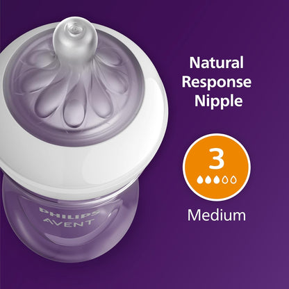 Philips AVENT Natural Baby Bottle with Natural Response Nipple, Teal Baby Gift Set, SCD837/02