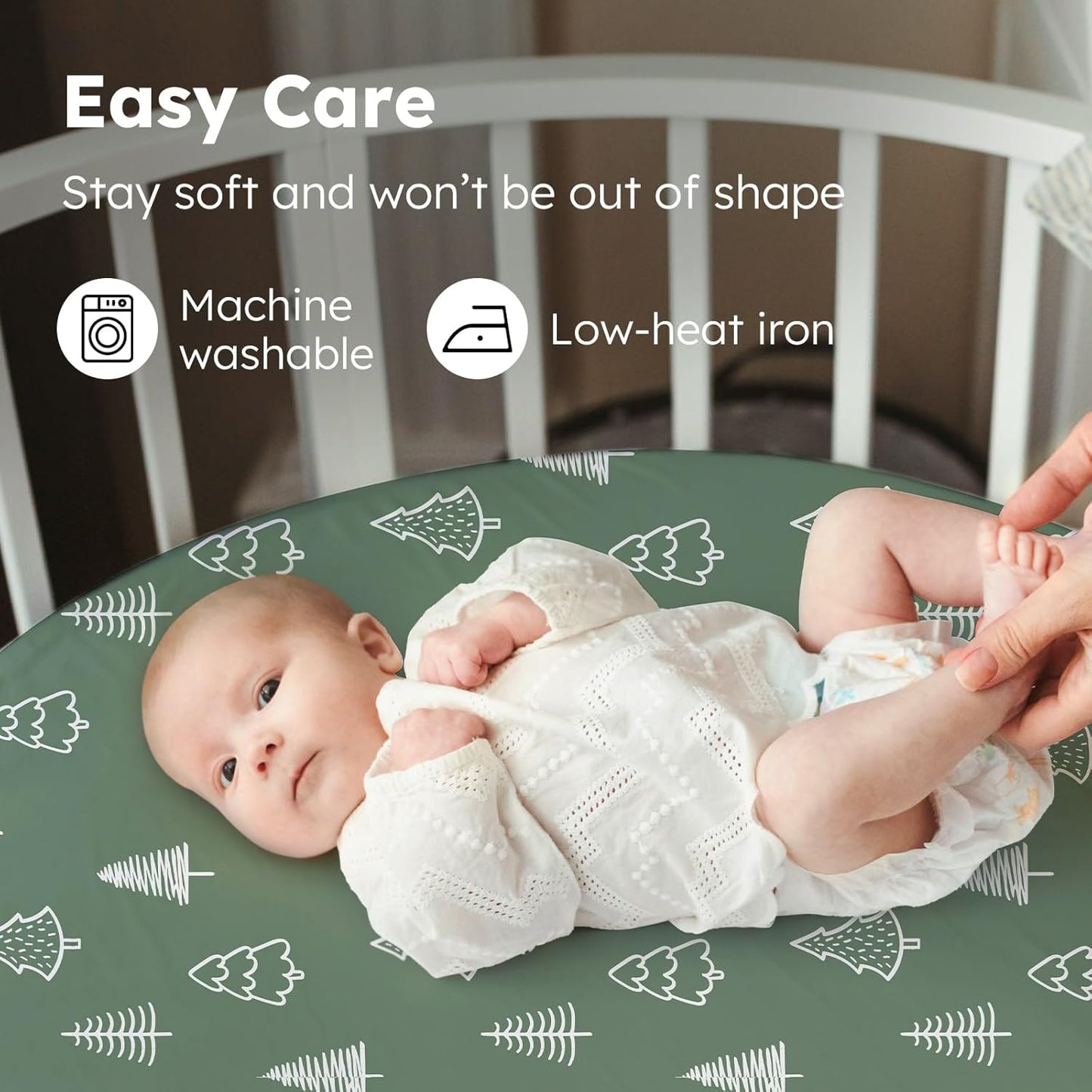 Baby Bedside Bassinet Sheets Girl, 33”x20” Compatible with Baby Delight Dream On Me & Most Rectangle Bedside Sleeper Bassinet Mattress, Super Soft Microfiber Pink Butterfly Flower