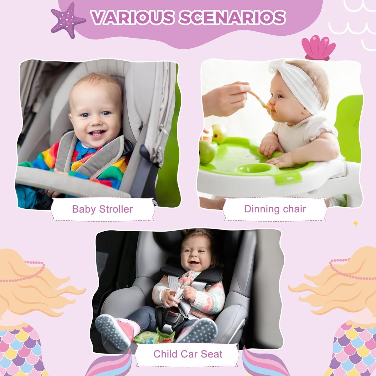 Car Seat Protector for Potty Training, 2 Pack Waterproof CarSeat Liner Toilet Training for Baby Infant Toddler, Dry Seat Piddle Pads Cover for Strollers (Gray)