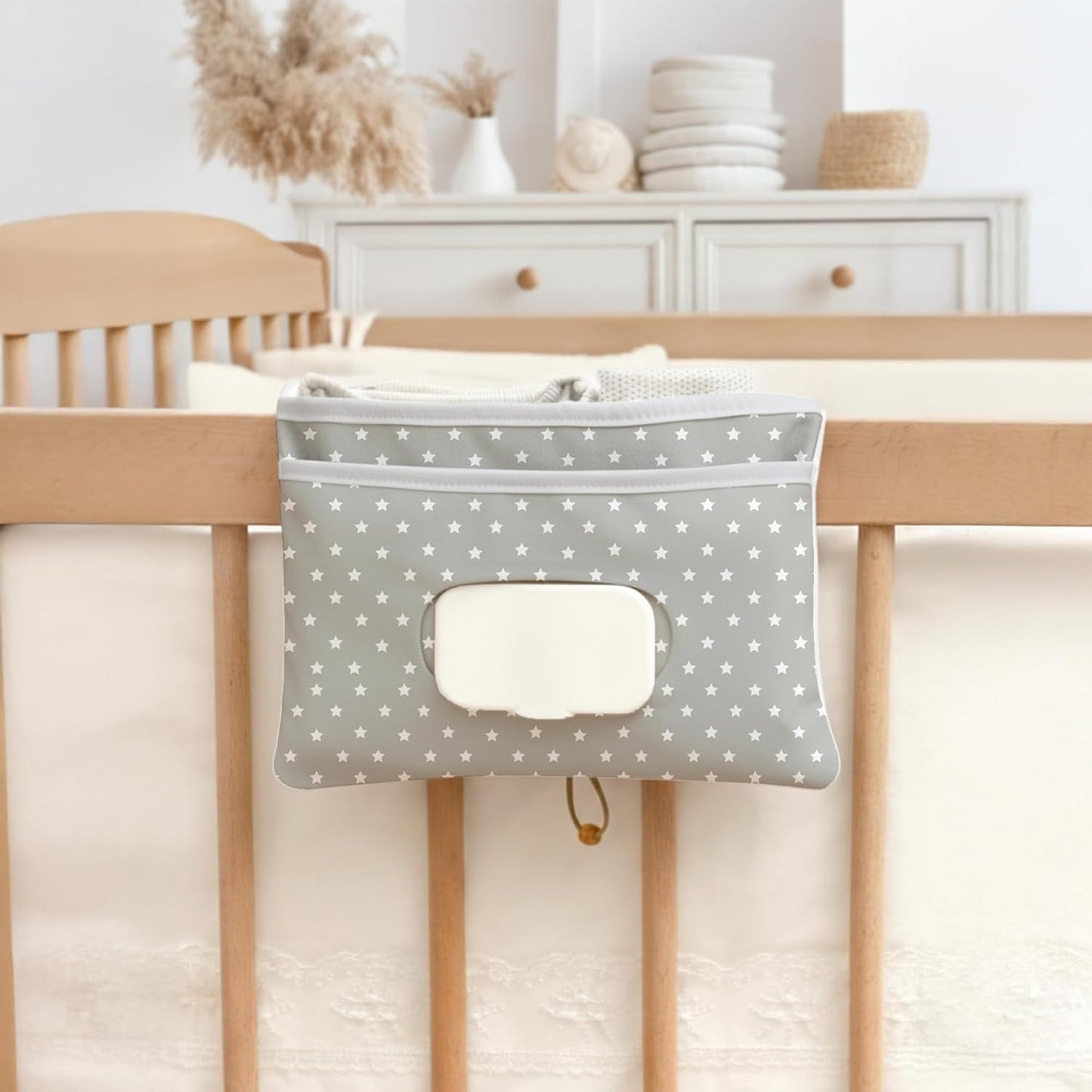 HAMUR Baby Diaper Bag Organizer – Travel-Friendly, Compact & Foldable | Stroller Pouch for Newborn Essentials – Must-Have for Boys & Girls (Leaves)