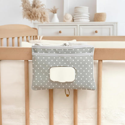 HAMUR Baby Diaper Bag Organizer – Travel-Friendly, Compact & Foldable | Stroller Pouch for Newborn Essentials – Must-Have for Boys & Girls (Leaves)