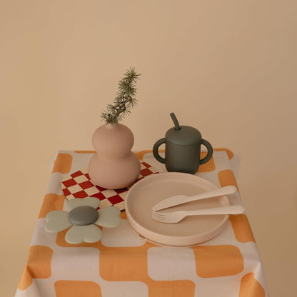 mushie Classic Silicone Suction Plate | BPA-Free Non-Slip Design (Daffodil)