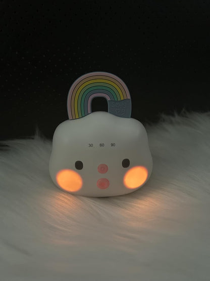 Baby Sound Machine Portable White Noise Machine with 14 Soothing Sounds Rechargeable White Noise Sound Machine with 3 Timer Setting and Night Light