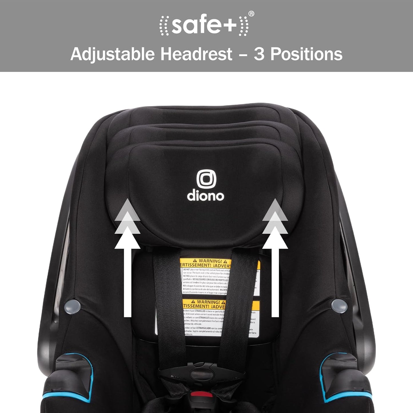 Diono LiteClik30 RXT SafePlus Infant Car Seat and Base, Rear-Facing for Infants 4-30lbs, SafePlus Engineering, with Infant Insert, UPF 50+ Sunshade
