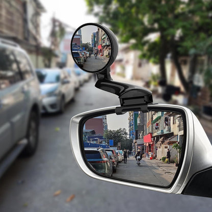 Blind Spot Mirror Adjustable 360 Degree Car Side Mirror, HD Glass Rear View Exterior Accessories Frame Thickness Less than 5MM for Car SUV (long-armed Right)