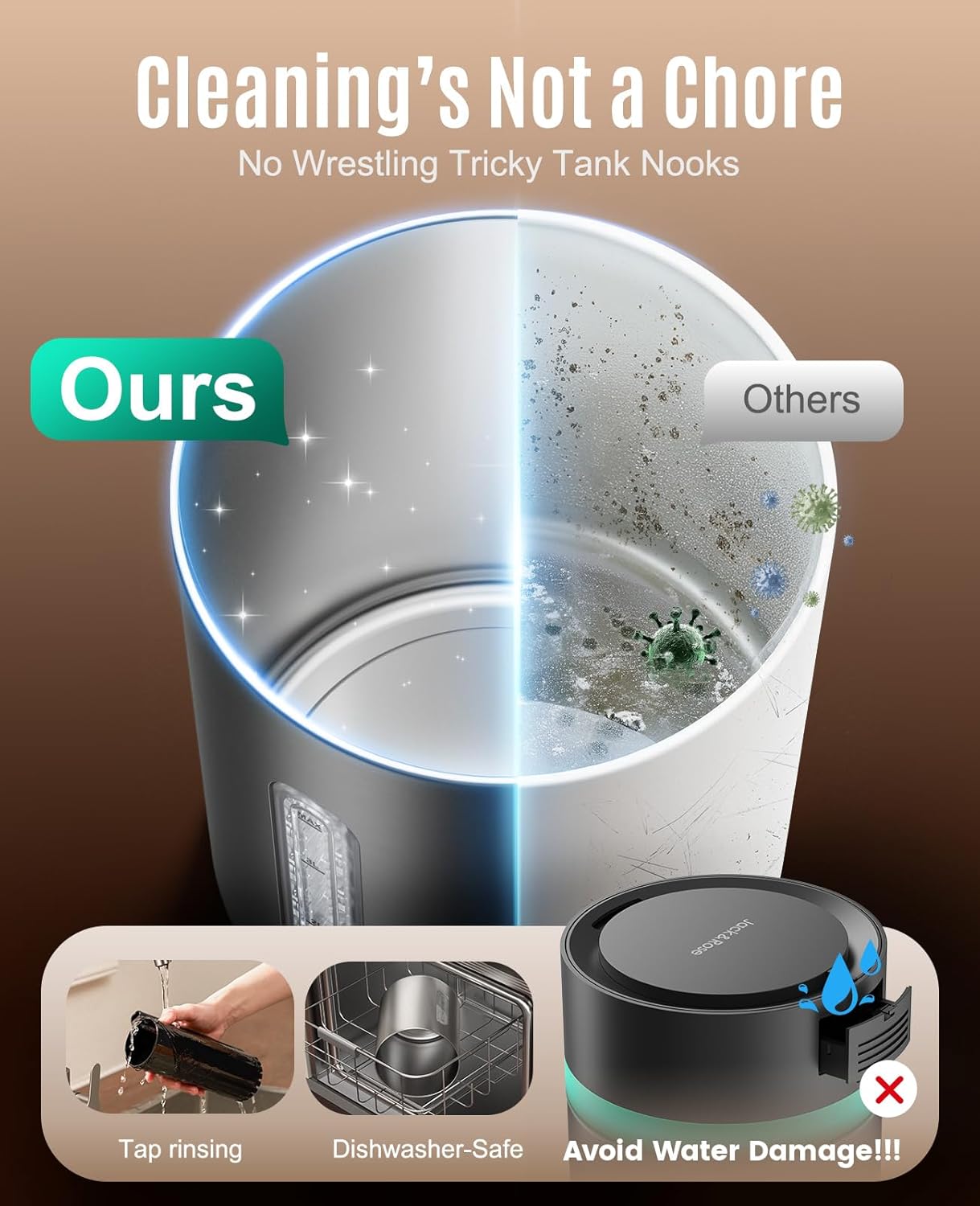 Stainless Steel Humidifier, Easy to Clean Humidifier, Dishwasher Safe Humidifiers