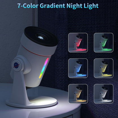 [White Noise] Galaxy Projector with Sound Machine 28 Soothing Sounds Memory Function Sleeping Timer Star Light Planetarium Projector with Starry Sky Space Solar System Moon Nebula for Adults Baby Kids