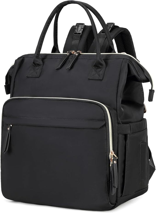 LORADI Large Diaper Bag Tote, 14 Pockets Stylish Baby Bag with Stroller Clips and 3 Insulated Pockets, Baby Shower Essentials
