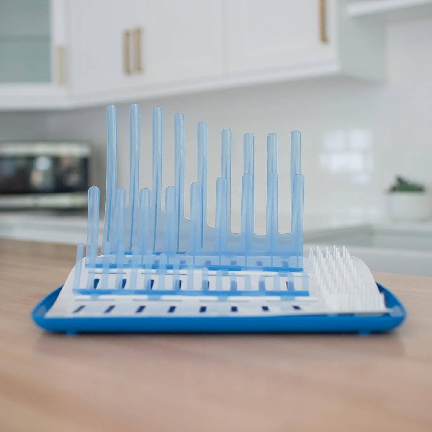 Dr. Brown's Folding Baby Bottle Drying Rack for Easy Storage - Dry Nipples, Pacifiers and Other Baby Essentials, BPA Free