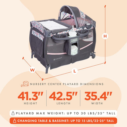 Baby Trend Lil' Snooze Deluxe II Nursery Center, Twinkle Twinkle Little Moon