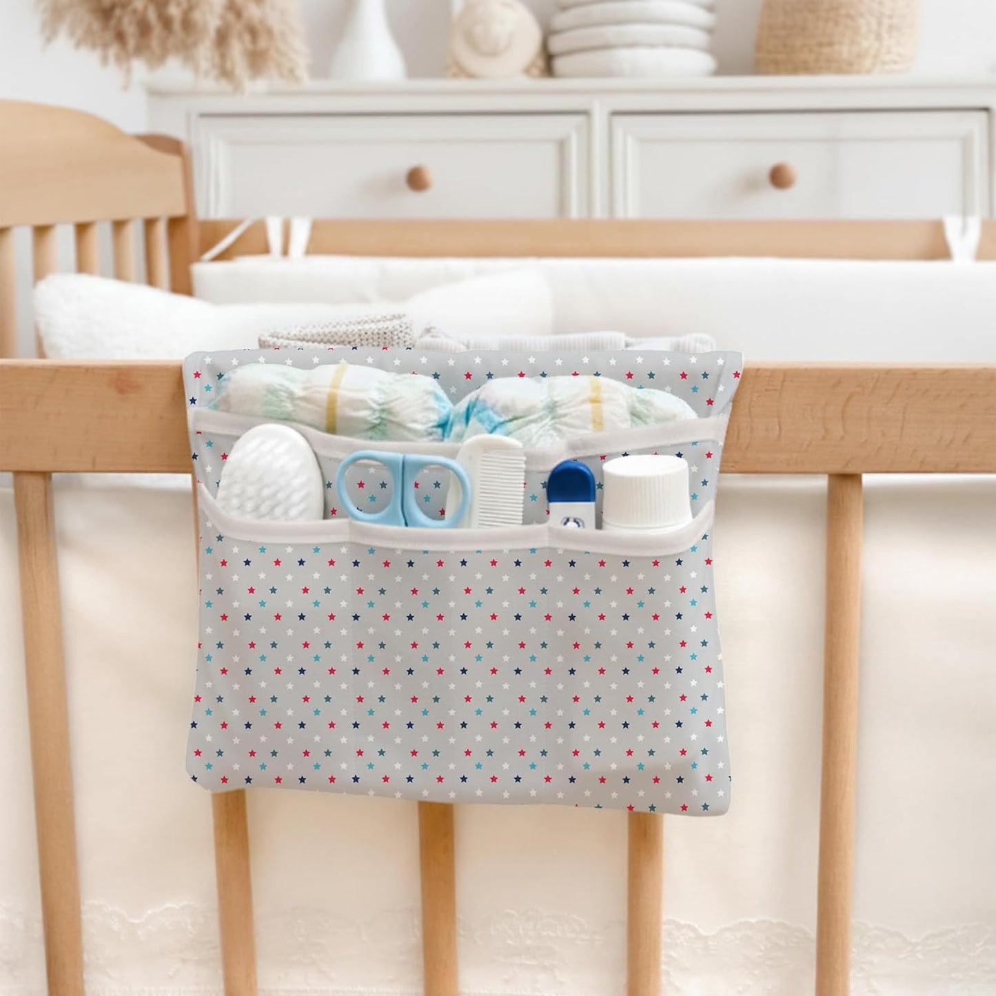 HAMUR Baby Diaper Bag Organizer – Travel-Friendly, Compact & Foldable | Stroller Pouch for Newborn Essentials – Must-Have for Boys & Girls (Leaves)