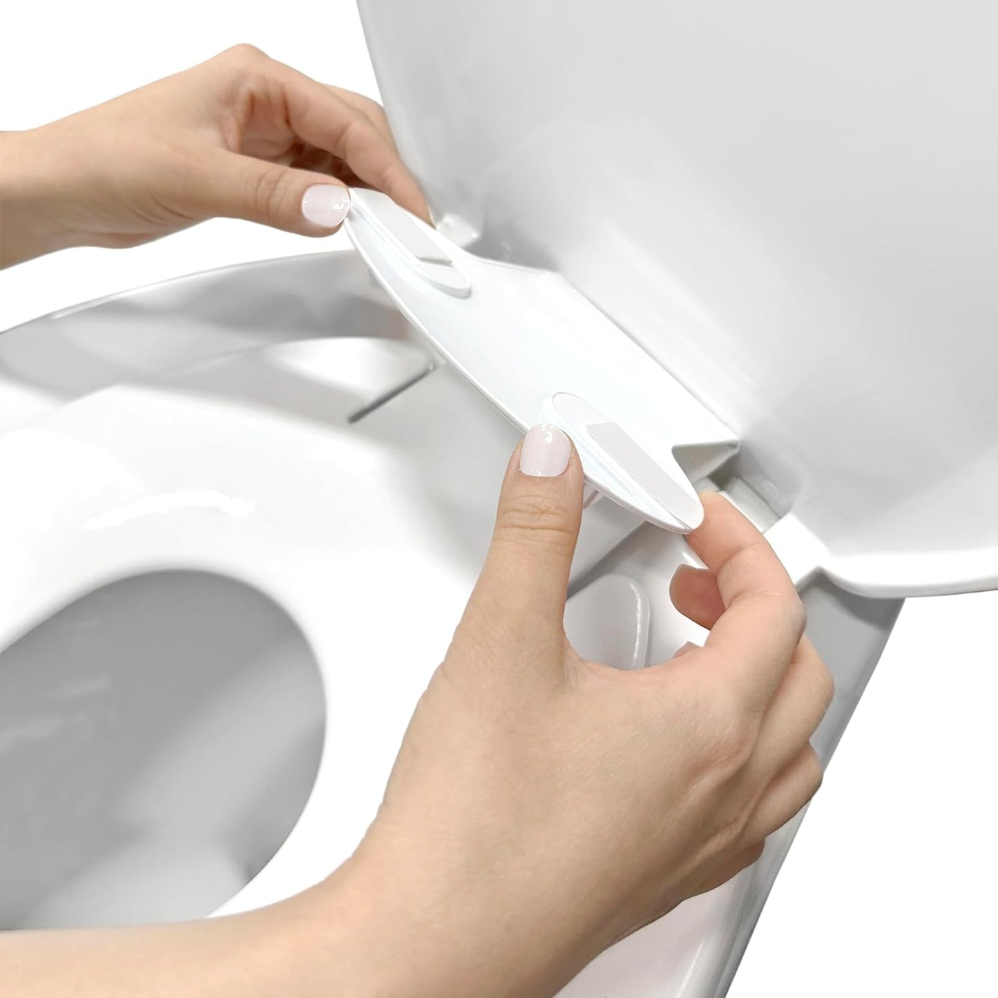 Ingenuity Ready Set Go Potty Training Toilet, Removable Bowl, Non-Skid Bottom, Wide Stable Base, Age 18 Months & Up, White & Grey