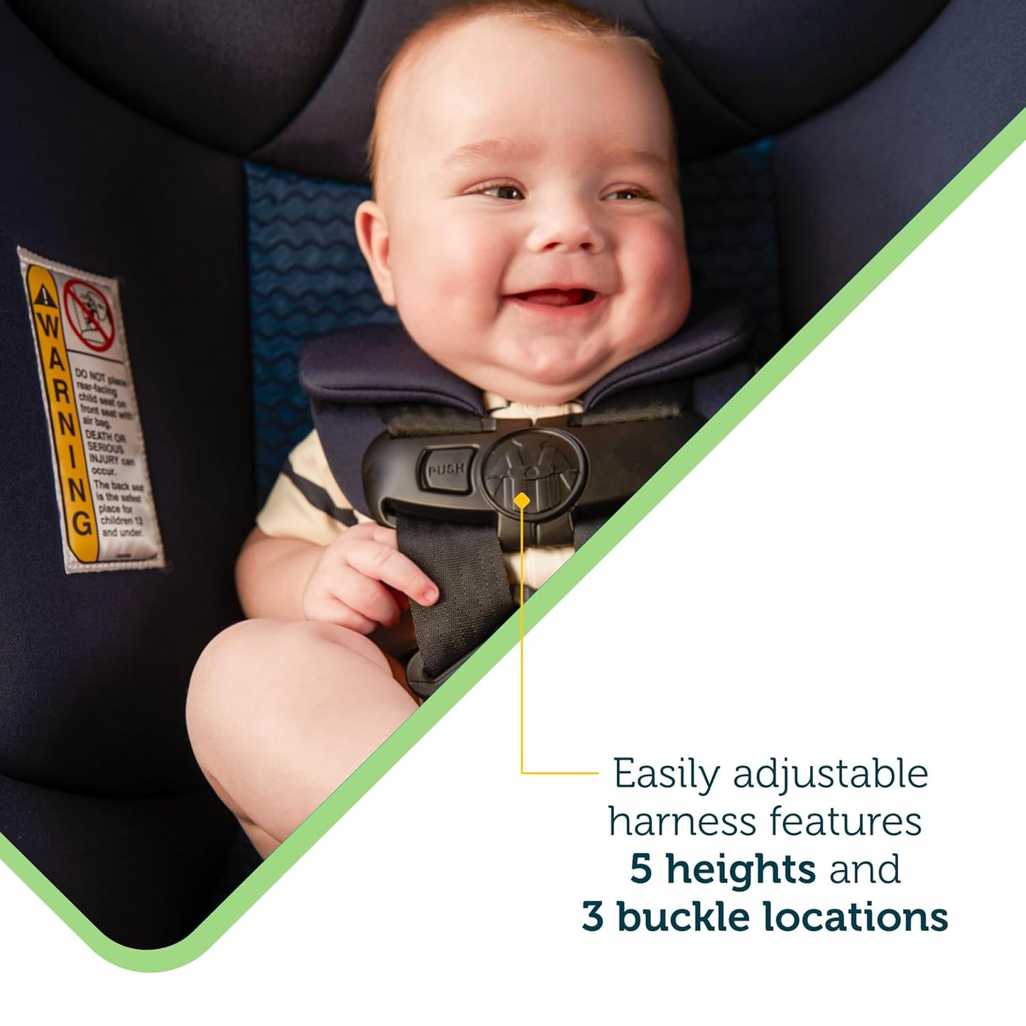 Safety 1st Smooth Ride Convertible Car Seat, 2-in-1 Rear & Forward Facing, 5-40 lbs, 30-50 lbs, Fits 3 Across, Slim Design, Latch, Machine-Washable, Travel-Ready, Steamship