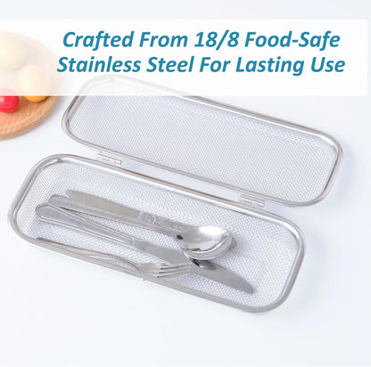 Stainless Steel Dishwasher Basket for Utensils - 18/8 Food-Grade, Custom Fit Size Secure Hold Design Prevents Slipping | Food-Grade Metal & 10-Mesh Drying Tech