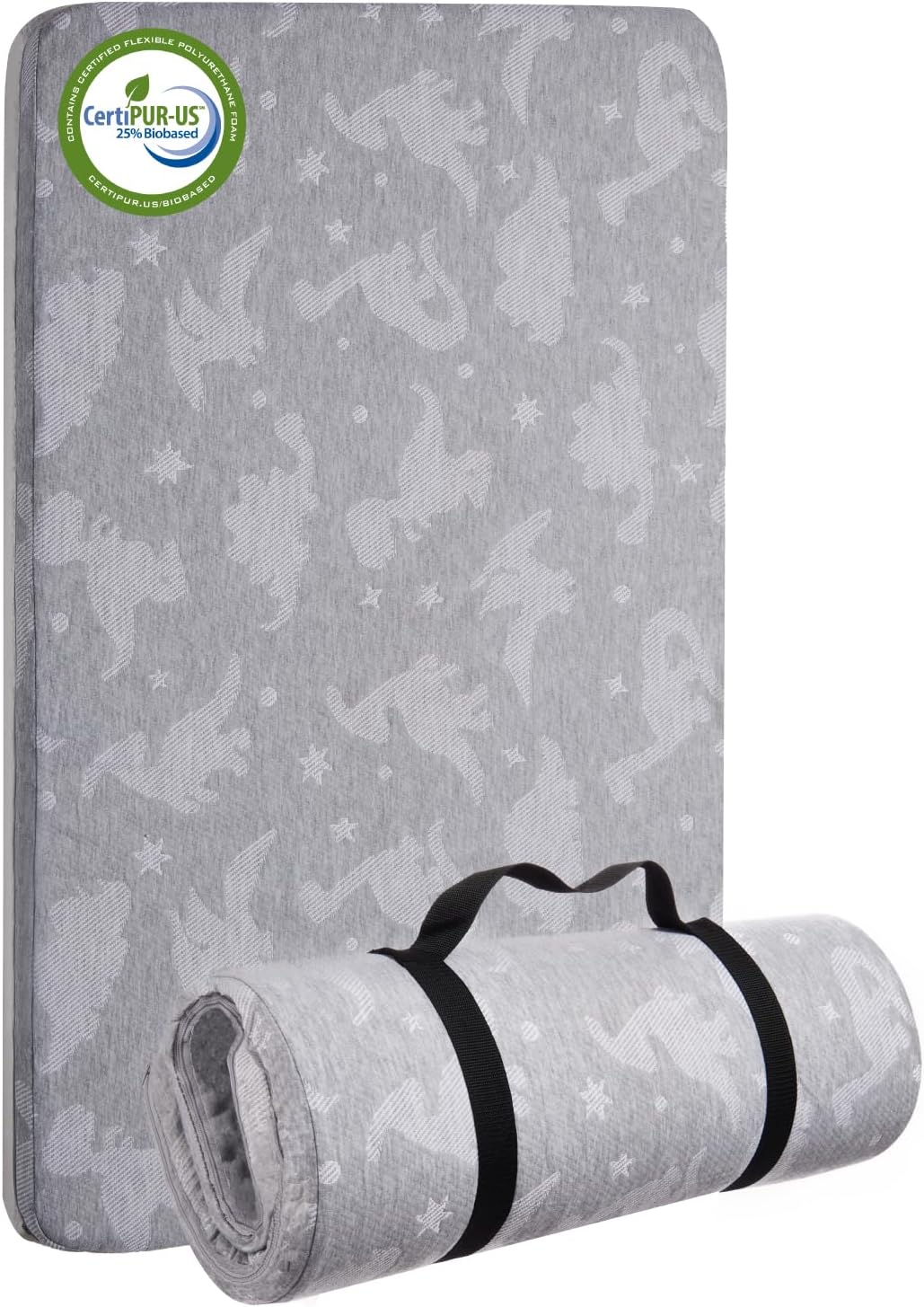 Lilian&Gema Pack and Play Mattress 38"x26"x1.5", Portable Mattress for Playpen, Pack N Play Mattress Topper, Soft Breathable and Waterproof Washable Cover for Baby Toddler