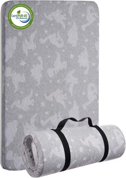 Lilian&Gema Pack and Play Mattress 38"x26"x1.5", Portable Mattress for Playpen, Pack N Play Mattress Topper, Soft Breathable and Waterproof Washable Cover for Baby Toddler