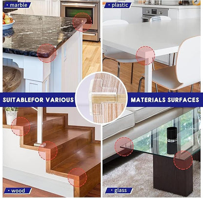 16 Corner Protector Baby, T-Shape Table Protectors for Baby Corner Protector Guards Clear Corner Protectors for Furniture Corner Protectors Corner Guards Baby Proof Corner Covers Baby Safety