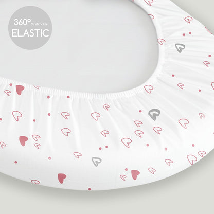Bedside Sleeper Bassinet Fitted Sheets 20 x 33, 3 Pack Baby Delight Beside Me Dreamer,Babybond,Jimglo,koola,cowiewie,fodoss, Dream On Me Baby Square Bassinet, Pink Animal