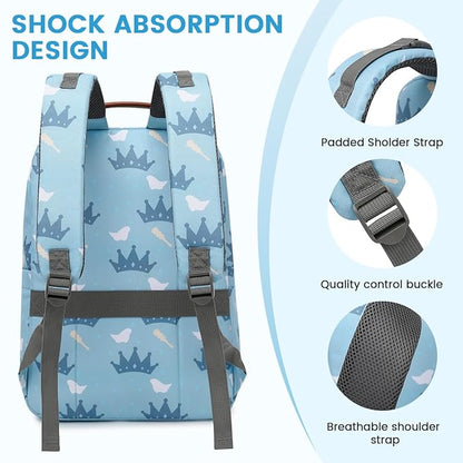 Diaper Bag Backpack, Large Baby Nappy Bags with Portable Changing Pad for Boys and GirlsMultifunction Travel Baby Bag for Moms Dads, Shower Gifts Waterproof and Stylish