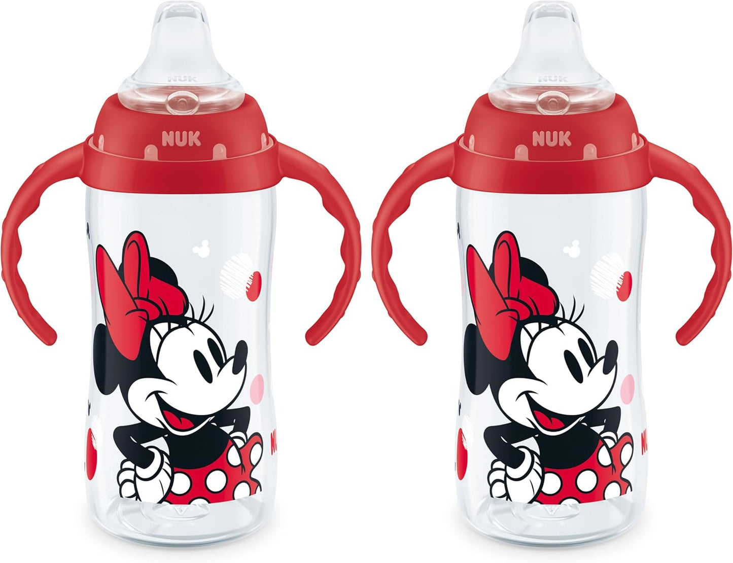 NUK Mickey Mouse Large Learner Cup 10oz 2pk – BPA Free, Spill Proof Sippy Cup