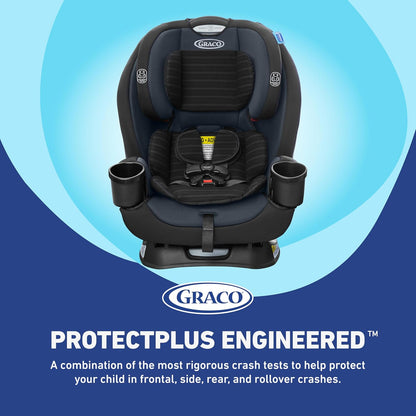 Graco® TriRide 3-in-1 Reclining Car Seat, Clybourne - Rear & Forward Facing Car Seat, Highback Booster, Adjustable Headrest