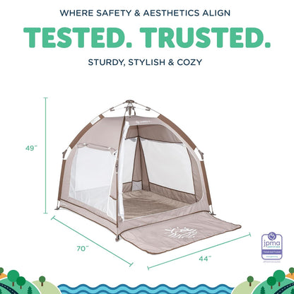 Baby Delight Go with Me Villa Portable Tent and Playard | Kids Tent and Playhouse | Indoor and Outdoor | Green Garden