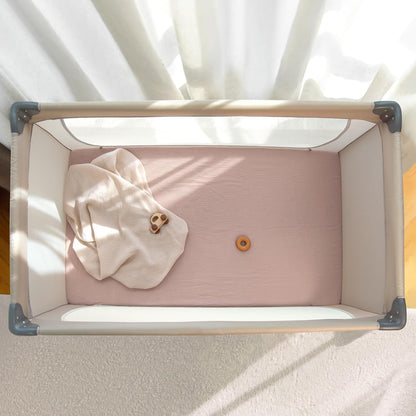 lulumoon Muslin Bassinet Sheets for Baby: Soft Bedside Sleeper Bassinet Fitted Sheets for Boys and Girls