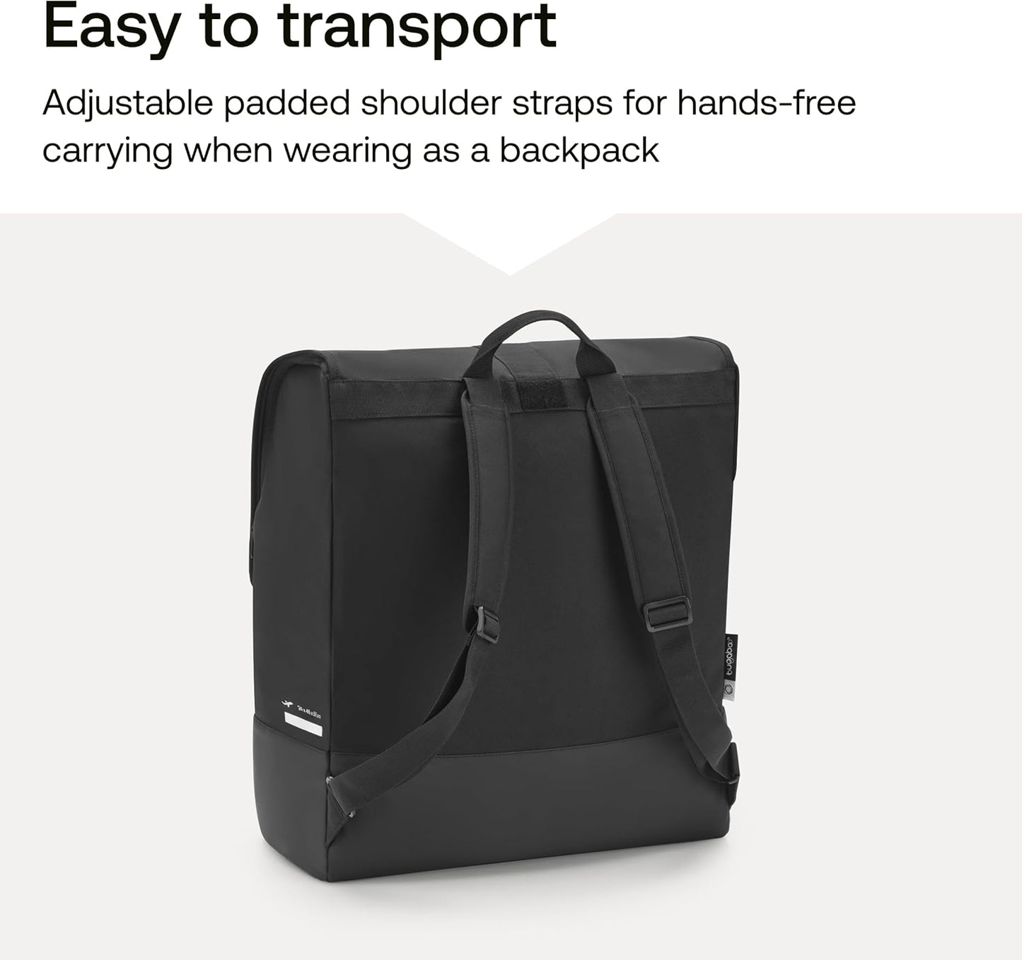 Bugaboo Butterfly Transport Bag Butterfly Stroller - Easy For Travel Or Storage - Black
