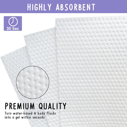 50 Packs Super Absorbent Urine Pads Portable Child Used with Travel Potty Bags Disposable Liners for Toddlers, Toilet Seat for Kids Pee Training