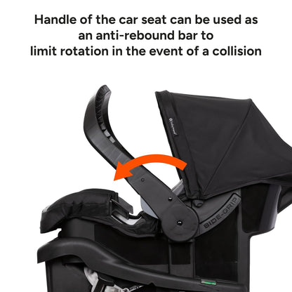 Baby Trend Venture 3-Wheel Stroller Travel System, Stellar Grey
