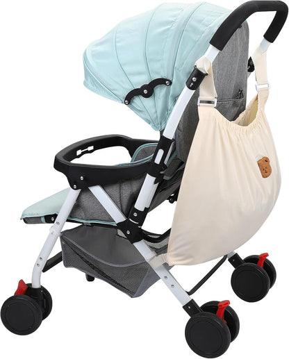 Accmor Universal Stroller Organizer, Large Storage Stroller Bag Fits for Uppababy, Nuna, Britax, Doona Strollers, Non-Slip Adjustable Storage Caddy Accessories for Stroller Crib