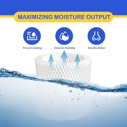 Humidifier Wicking Filter Replacement 2.0 Compatible with Canopy Bedside and Nursery Humidifier 2.0, Wood Pulp & Paper Filter, 5 Pack (Blue)