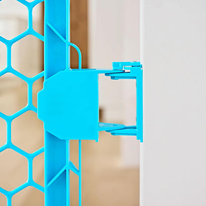 Regalo Safety 192" Super Wide Baby Gate & Play Yard, 2-in-1 Adjustable Playpen for Babies, Toddlers & Pets, Includes Wall Mount Kit, Plastic, Gray