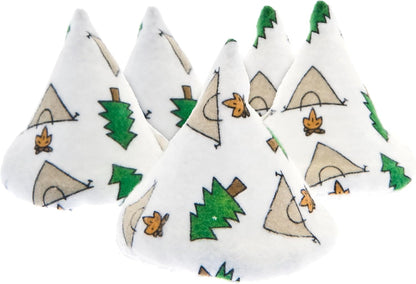 Beba Bean - Pee Pee Teepee for Baby Boy - Reusable & Washable Pee Shield for Diaper Changing - Baby Shower Gifts for Boys - Li’l Monkey Cotton Cloth - Laundry Bag - Set of 5 Covers