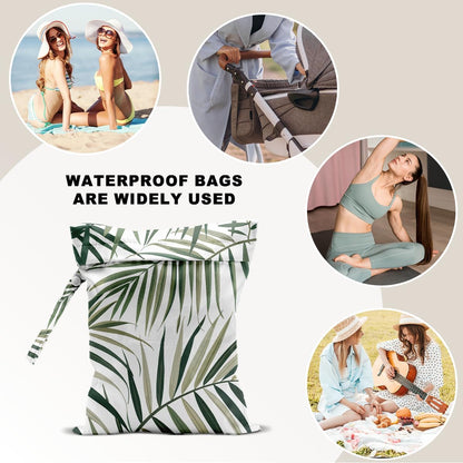 Unicorn Wet Dry Bag 12x10 Inch, Waterproof Reusable Wet Bag with Two Zippered Pockets & Handle for Swimsuit Travel Beach Pool Gym Stroller Dirty Yoga Gym Clothes Toiletries Daycare Organizer