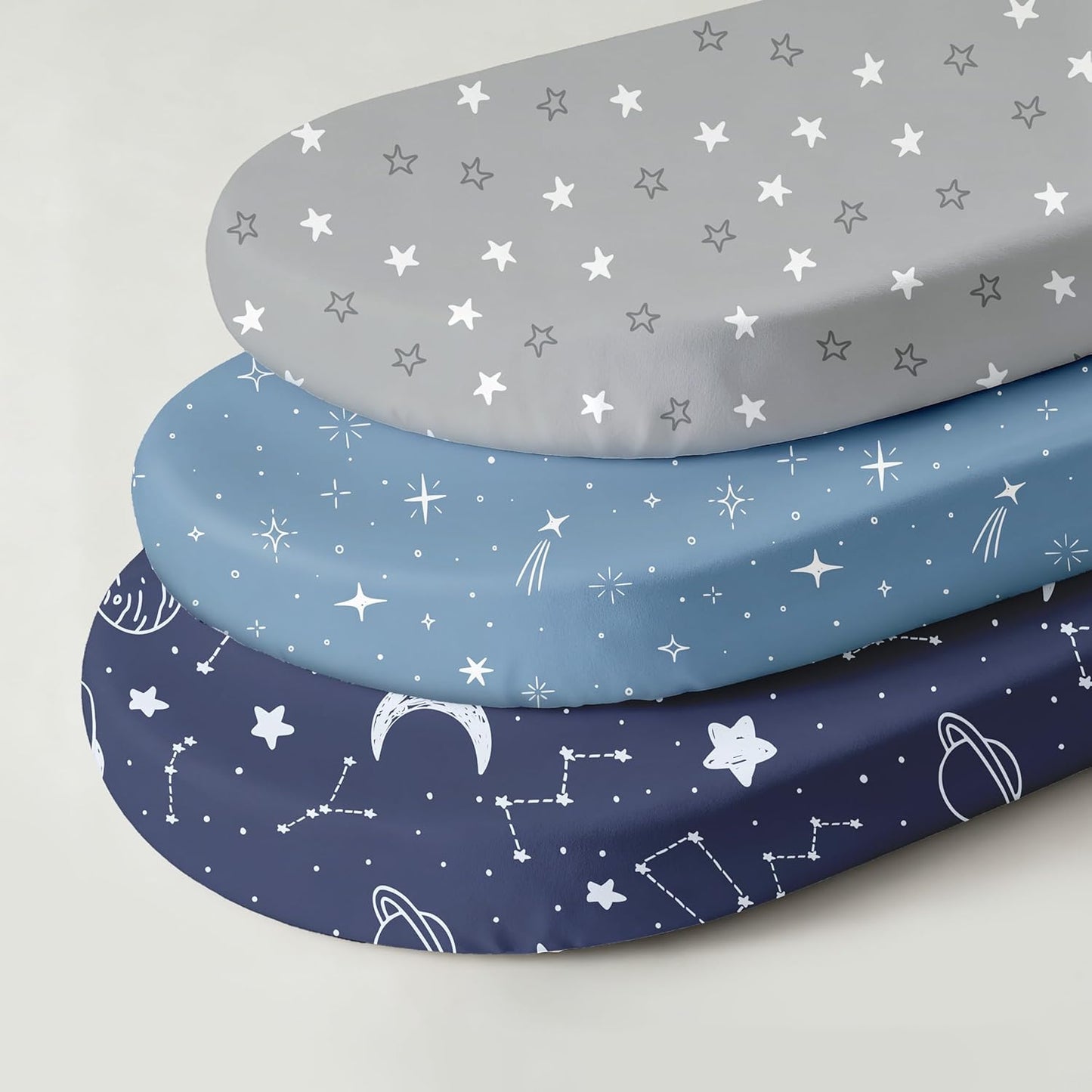 Bedside Sleeper Bassinet Fitted Sheets 20 x 33, 3 Pack Baby Delight Beside Me Dreamer,Babybond,Jimglo,koola,cowiewie,fodoss, Dream On Me Baby Square Bassinet, Pink Animal