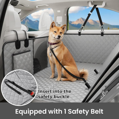 2-in-1 Dog Car Seat Cover for Back Seat, Transform to Passenger Mode - Dog Car Seat, Waterproof, Scratch-resistant, Support to 330lbs, for Outdoor Activities, Travel, to the Vet, for Cars/SUV/Truck