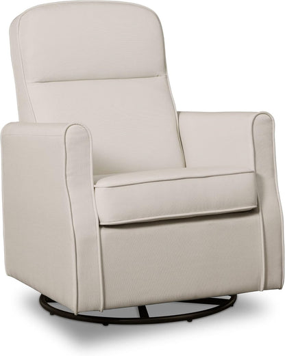 Delta Children Blair Slim Nursery Glider Swivel Rocker Chair, Charcoal