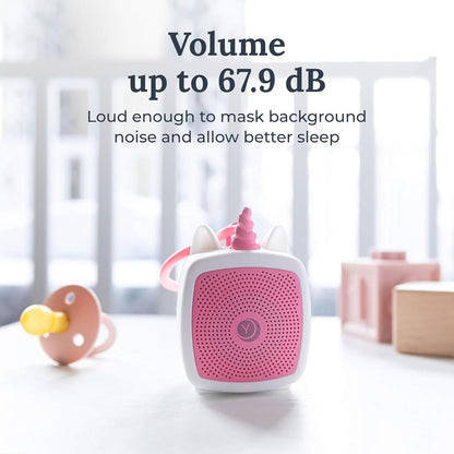 Yogasleep Pocket Baby Soother Fox, White Noise Machine, 6 Soothing Sounds & Timer for Better Sleep, Includes Brown Noise & Lullabies, Compact Size for Travel & Child Safe, Must Have Registry Gift