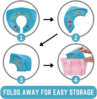 Nickelodeon Baby Shark Folding Potty Seat - Travel Potty Training Seat