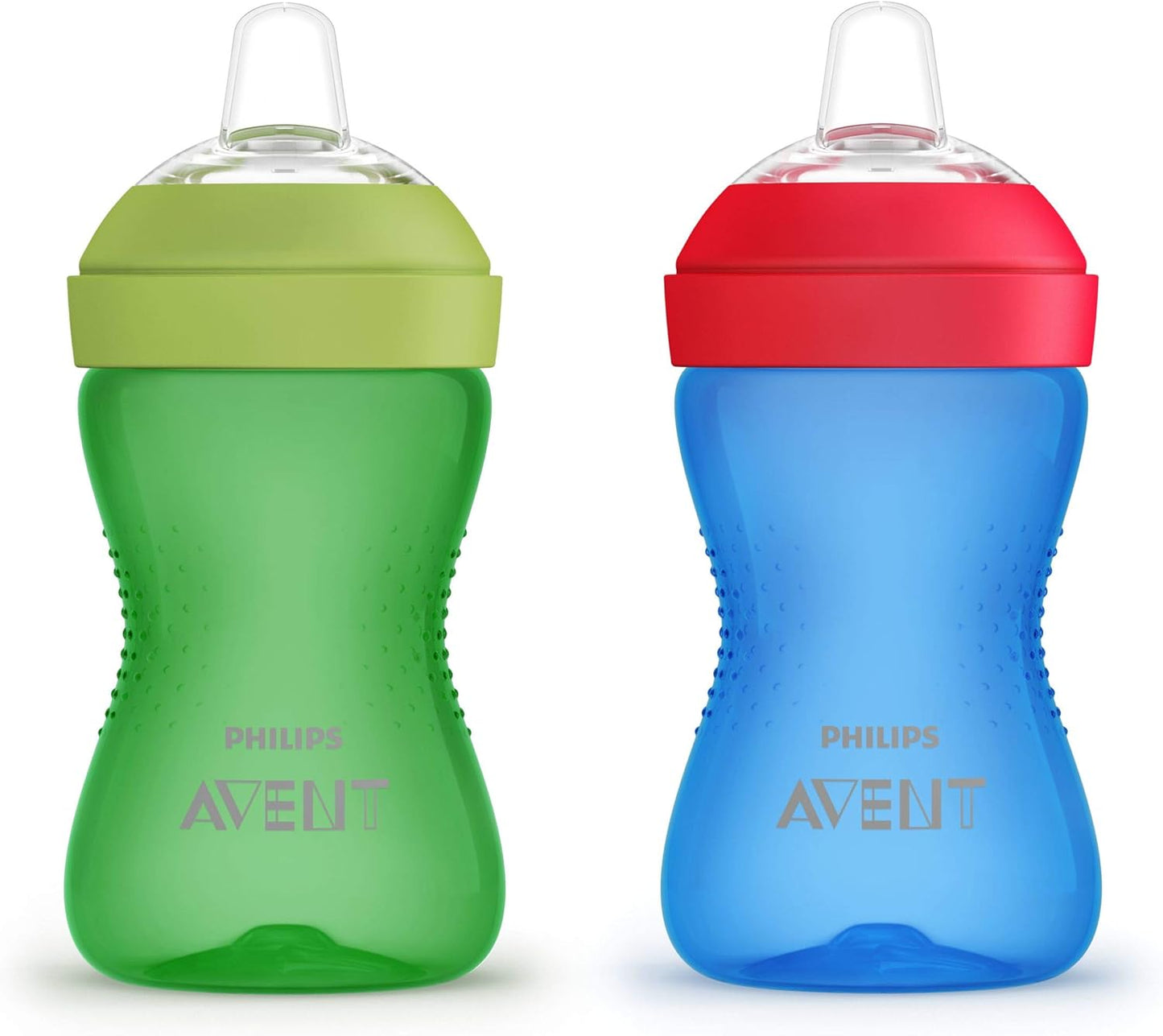 Philips AVENT My Easy Sippy Cup with Soft Spout and Spill-Proof Design, Blue/Green, 9oz, 2pk, SCF553/25
